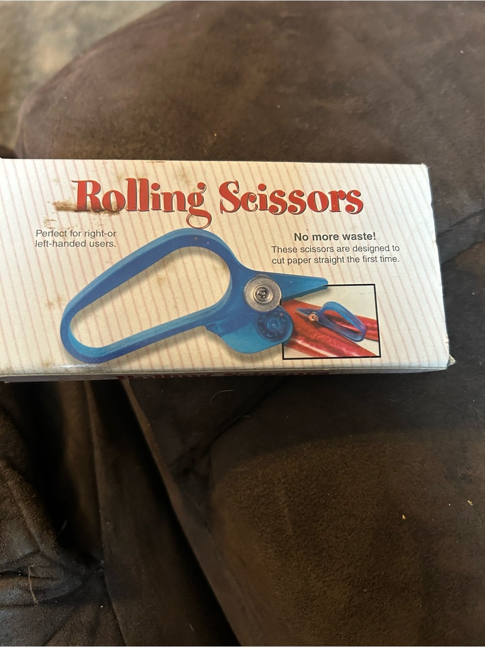 Source Unknown Blue Rolling Scissors Handheld Cutter - Picture 2 of 2